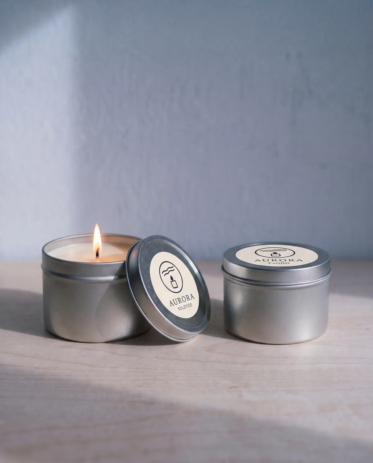 Travel Tins from Aurora Candle Works